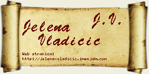 Jelena Vladičić vizit kartica